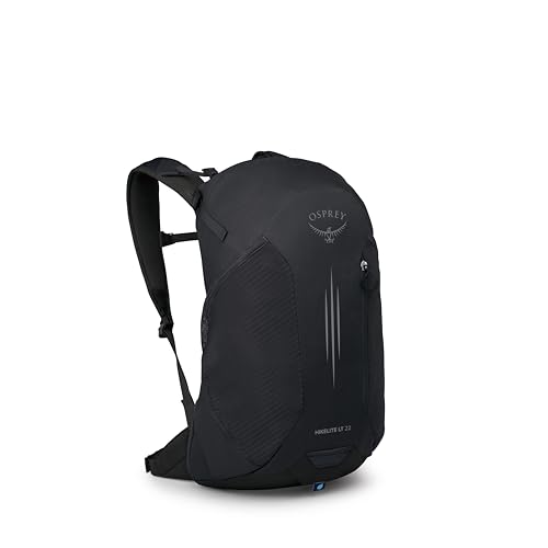 Osprey Hikelite LT 22L Hiking Backpack - Lightweight Travel Daypack with Rain Cover for Men and Women, Black | Osprey Backpacks