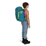 Osprey Jet 28L Kid's Hiking Backpack, Green Canopy