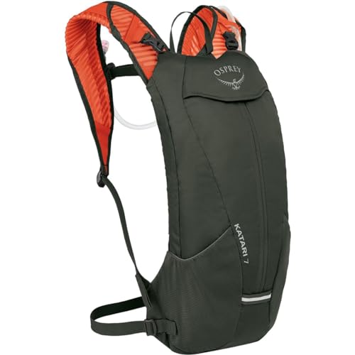 Osprey Katari 7L Men's Biking Backpack with Hydraulics Reservoir, Green Creek | Osprey Backpacks