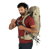 Osprey Kestrel 48L Men's Backpacking Backpack - Hiking & Camping Bag with Waterproof Raincover, Moss Green, Large/X-Large | Osprey Backpacks