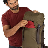 Osprey Kestrel LT 35L Men's Backpacking Backpack - Lightweight Hiking & Camping Bag with Waterproof Raincover, Moss Green | Osprey Backpacks