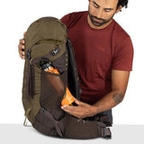 Osprey Kestrel LT 35L Men's Backpacking Backpack - Lightweight Hiking & Camping Bag with Waterproof Raincover, Moss Green | Osprey Backpacks