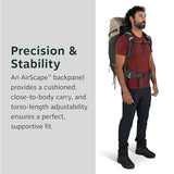 Osprey Kestrel LT 45L Men's Backpacking Backpack - Lightweight Hiking & Camping Bag with Waterproof Raincover, Black | Osprey Backpacks