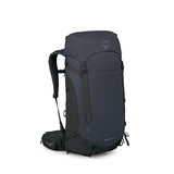 Osprey Kestrel LT 45L Men's Backpacking Backpack - Lightweight Hiking & Camping Bag with Waterproof Raincover, Black
