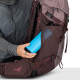 Osprey Kyte LT 28L Women's Backpacking Backpack - Lightweight Hiking & Travel Bag with Waterproof Raincover, Graphite Purple | Osprey Backpacks