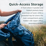 Osprey Kyte LT 35L Women's Backpacking Backpack - Lightweight Hiking & Travel Bag with Waterproof Raincover, Serenity Blue | Osprey Backpacks