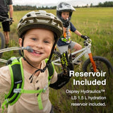 Osprey Moki 3L Kids' Biking Backpack with Hydraulics Reservoir, Blue Spikemoss | Osprey Backpacks