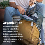 Osprey Nebula Commuter Backpack - Everyday Bag with Laptop Sleeve and Bottle Pockets, Torrent Blue Heather | Osprey Backpacks