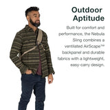 Osprey Nebula Shoulder Sling Bag - Crossbody Backpack with Laptop Sleeve and Bottle Pocket, Torrent Blue Heather | Osprey Backpacks