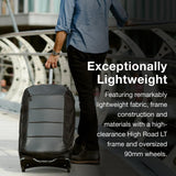 Osprey Ozone 2 - Wheel 80L/27 Checked Luggage - Lightweight Rolling Bag with High Clearance and Oversized Wheels - Travel Suitcase with Mesh Organization, Trolley Handle and Add - a - Bag Strap, Black