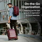 Osprey Ozone 2-Wheel Carry-On - Lightweight Carry-On Luggage with Oversized Wheels and Trolley Handle - Rolling Travel Suitcase for Air Travel, Overhead Compartments and Weekend Trips, Black | Osprey Backpacks