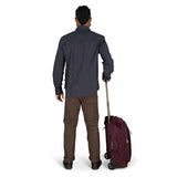 Osprey Ozone 2-Wheel Carry-On - Lightweight Carry-On Luggage with Oversized Wheels and Trolley Handle - Rolling Travel Suitcase for Air Travel, Overhead Compartments and Weekend Trips, Black | Osprey Backpacks