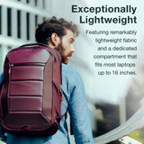 Osprey Ozone Laptop Backpack with Ventilated AirScape™ Backpanel - Lightweight Travel Backpack with 16” Laptop Sleeve - Carry - On Compatible Travel Bag for Men and Women, Black