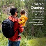 Osprey Poco Changing Backpack with Clip-in Changing Pad - Travel Diaper Bag, Deep Peyto | Osprey Backpacks