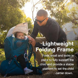 Osprey Poco SLT Lightweight Child Carrier Backpack – Slimmed-Down Hiking Carrier for Toddlers with Safety Harness, Sunshade, and Ventilated Backpanel – Lightweight Travel-Friendly Option, Black | Osprey Backpacks