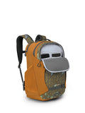Osprey Proxima 30L Campus Laptop Backpack - Organized Everyday Pack with Tech Storage, Bottle Pockets, and Comfortable Carry - Perfect for College, Commute, and Travel, Kazuma Print/Toffee Orange