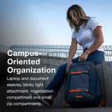 Osprey Proxima 30L Campus Laptop Backpack - Organized Everyday Pack with Tech Storage, Water Bottle Pockets, and Comfortable Carry - Perfect for College, Commute, and Travel, Firestarter Orange