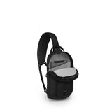 Osprey Quasar Shoulder Sling Bag - Everyday Crossbody Backpack with Laptop Sleeve, Bottle Pocket, & Phone Pocket, Black