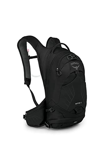 Osprey Raptor 10L Men's Biking Backpack with Hydraulics Reservoir, Black | Osprey Backpacks