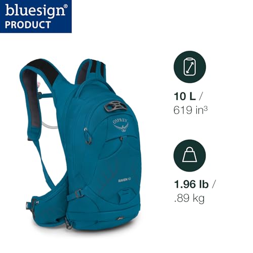 Osprey Raptor 10L Men's Biking Backpack with Hydraulics Reservoir, Black | Osprey Backpacks