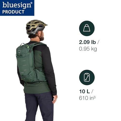Osprey Raptor 10L Men's Mountain Biking Backpack with Hydraulics Reservoir, Pediment Grey | Osprey Backpacks