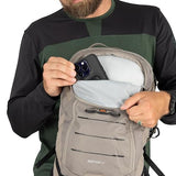 Osprey Raptor 14L Men's Mountain Biking Backpack with Hydraulics Reservoir, Tundra Green | Osprey Backpacks
