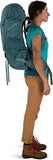 Osprey Renn 50L Women's Backpacking Backpack, Cascade Blue/Melon Orange | Osprey Backpacks