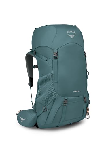 Osprey Renn 50L Women's Backpacking Backpack, Cascade Blue/Melon Orange | Osprey Backpacks