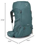 Osprey Renn 50L Women's Backpacking Backpack, Cascade Blue/Melon Orange | Osprey Backpacks