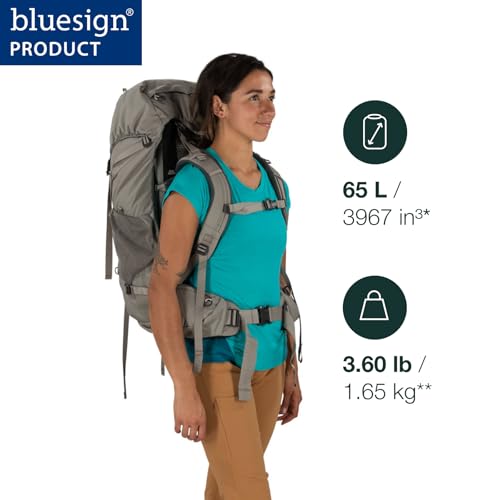 Osprey Renn 65L Women's Backpacking Backpack, Cascade Blue/Melon Orange | Osprey Backpacks