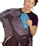 Osprey Sirrus 34L Women's Hiking Backpack - Camping Bag with Waterproof Raincover, Bottle Pockets, & Gear Straps, Purple Dusk | Osprey Backpacks