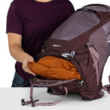 Osprey Sirrus 34L Women's Hiking Backpack - Camping Bag with Waterproof Raincover, Bottle Pockets, & Gear Straps, Purple Dusk | Osprey Backpacks