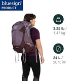 Osprey Sirrus 34L Women's Hiking Backpack - Camping Bag with Waterproof Raincover, Bottle Pockets, & Gear Straps, Purple Dusk | Osprey Backpacks