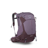 Osprey Sirrus 34L Women's Hiking Backpack - Camping Bag with Waterproof Raincover, Bottle Pockets, & Gear Straps, Purple Dusk