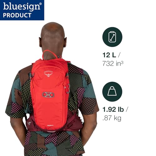 Osprey Siskin 12L Men's Biking Backpack with Hydraulics Reservoir, Black | Osprey Backpacks