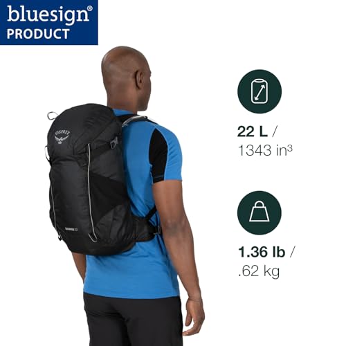 Osprey Skarab 22L Men's Hiking Backpack with Hydraulics Reservoir, Tundra Green | Osprey Backpacks