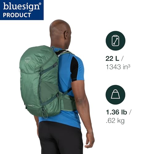Osprey Skarab 30L Men's Hiking Backpack with Hydraulics Reservoir, Tundra Green | Osprey Backpacks