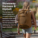 Osprey Sojourn Porter 46L Travel Backpack – Carry-On Compliant Luggage with StraightJacket Compression and Padded Laptop Sleeve – Durable Pack for International or Urban Travel, Brindle Brown | Osprey Backpacks