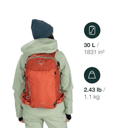 Osprey Sopris 30L Ski and Snowboard Backpack, Black | Osprey Backpacks