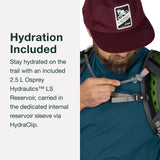 Osprey Sportlite 20L Unisex Hiking Backpack with Hydraulics Reservoir, Dark Charcoal Grey