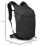Osprey Sportlite 20L Unisex Hiking Backpack with Hydraulics Reservoir, Dark Charcoal Grey