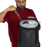 Osprey Sportlite 25L Lightweight Hiking Backpack for Men and Women - Everyday Hiking Bag - Travel Daypack, Raven Black