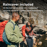 Osprey Stratos 34L Men's Hiking Backpack - Camping Bag with Waterproof Raincover, Bottle Pockets, & Gear Straps, Pine Leaf | Osprey Backpacks
