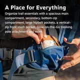 Osprey Stratos 34L Men's Hiking Backpack - Camping Bag with Waterproof Raincover, Bottle Pockets, & Gear Straps, Pine Leaf | Osprey Backpacks