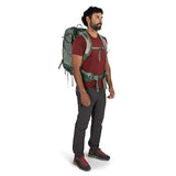 Osprey Stratos 34L Men's Hiking Backpack - Camping Bag with Waterproof Raincover, Bottle Pockets, & Gear Straps, Pine Leaf | Osprey Backpacks