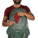 Osprey Stratos 34L Men's Hiking Backpack - Camping Bag with Waterproof Raincover, Bottle Pockets, & Gear Straps, Pine Leaf | Osprey Backpacks
