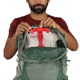 Osprey Stratos 34L Men's Hiking Backpack - Camping Bag with Waterproof Raincover, Bottle Pockets, & Gear Straps, Pine Leaf | Osprey Backpacks