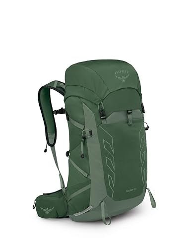 Osprey Talon 33L Men's Lightweight Hiking Backpack - Daypack for Travel & Camping, Green Canopy/Pine Leaf