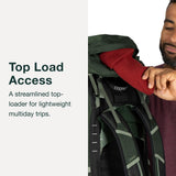 Osprey Talon 44L Men's Lightweight Hiking Backpack - Daypack for Travel & Camping, Black/Coal Grey, L/XL