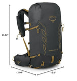 Osprey Talon Velocity 30L Men's Hiking Backpack, Dark Charcoal/Tumbleweed, L/XL | Osprey Backpacks